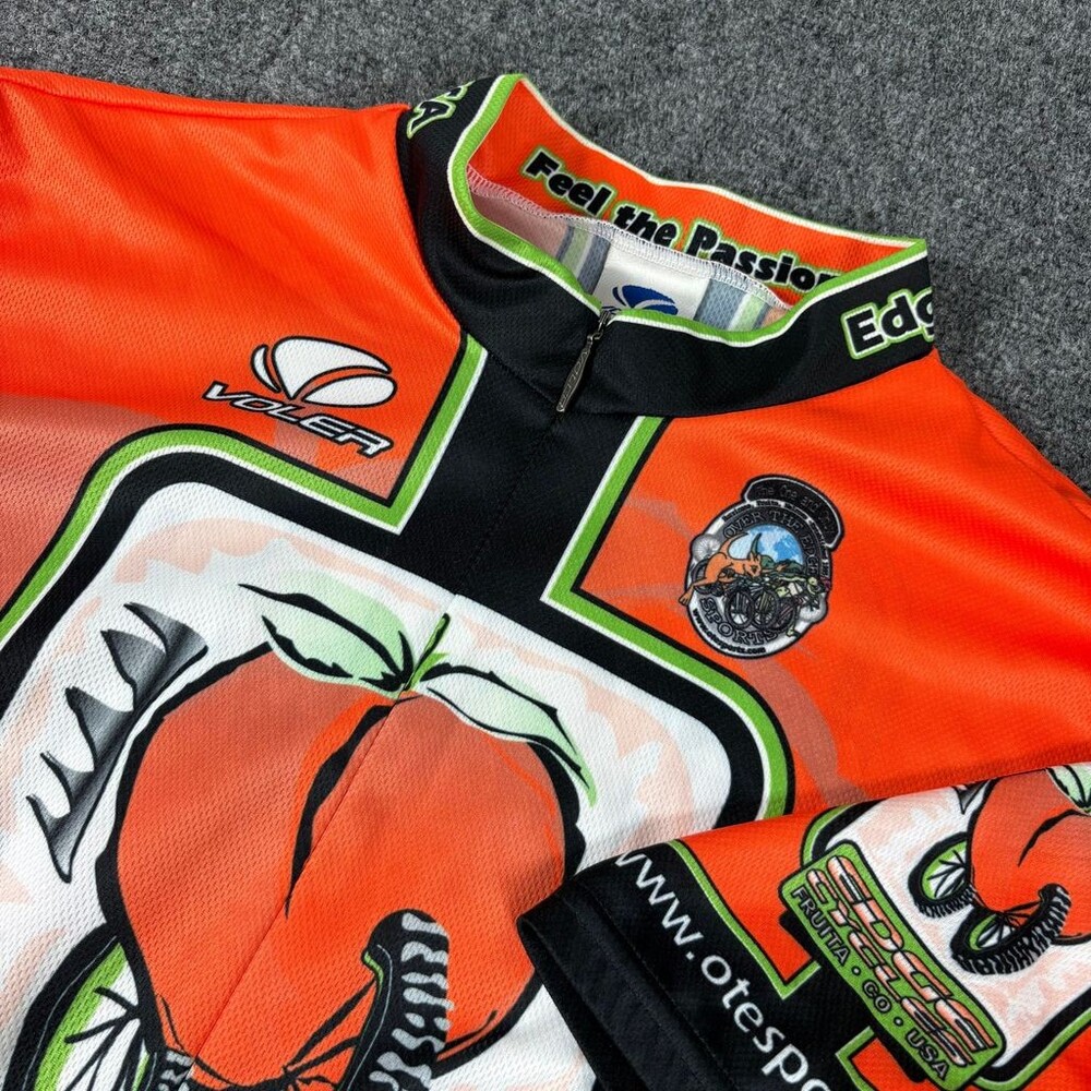 Voler Cycling Jersey Edge Cycles Fruita XLarge Orange Polyester Full Zip